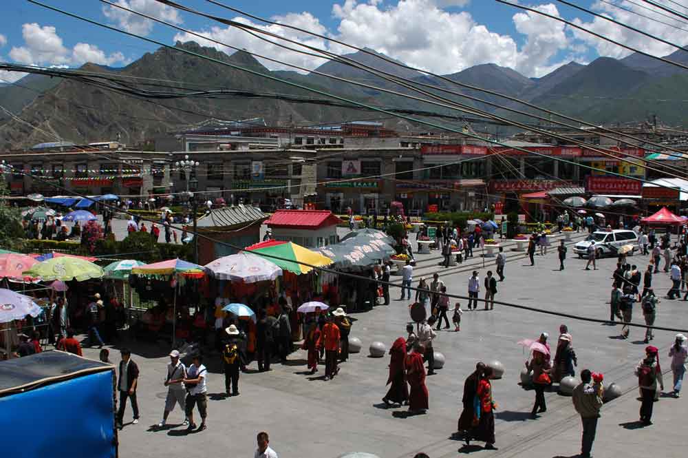 38 - Tibet - Lhasa, mercadillo y plaza de Barkhor